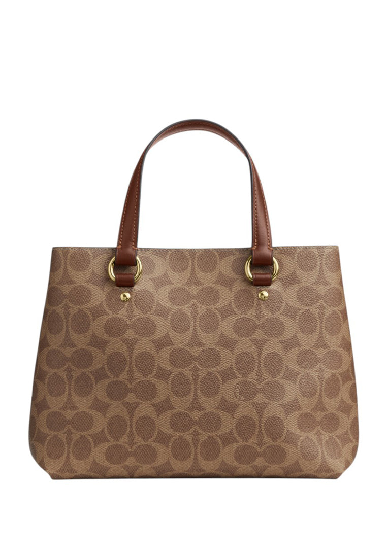 Coach Station Carryall Bag In Signature Canvas - Tan/Brown