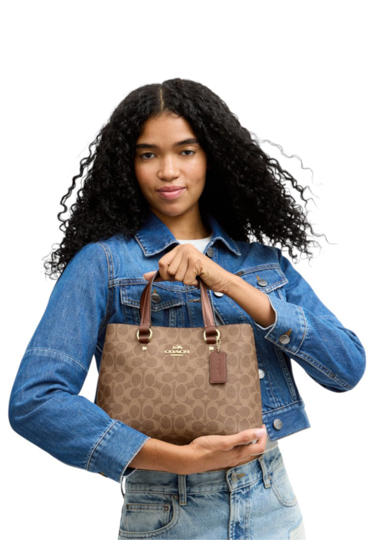 Coach Station Carryall Bag In Signature Canvas - Tan/Brown