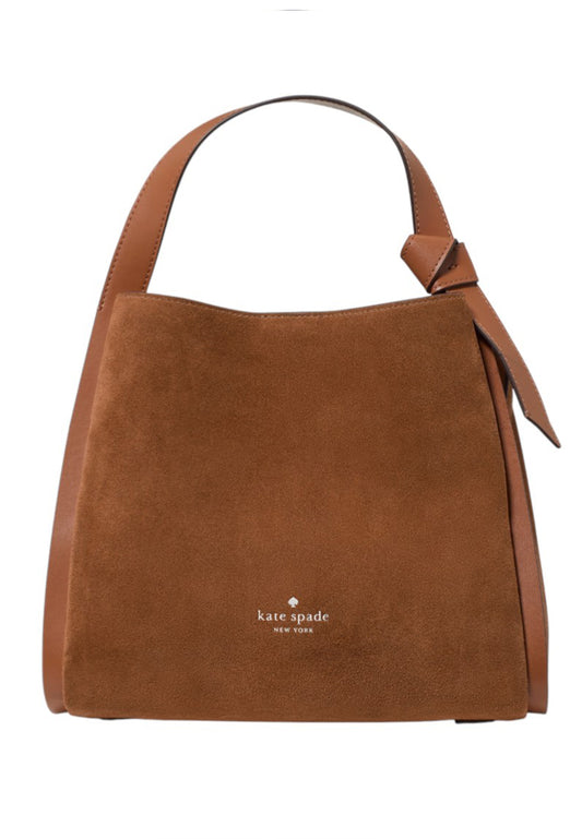 Kate Spade Knott Suede Convertible Carryall - Warm Ginger