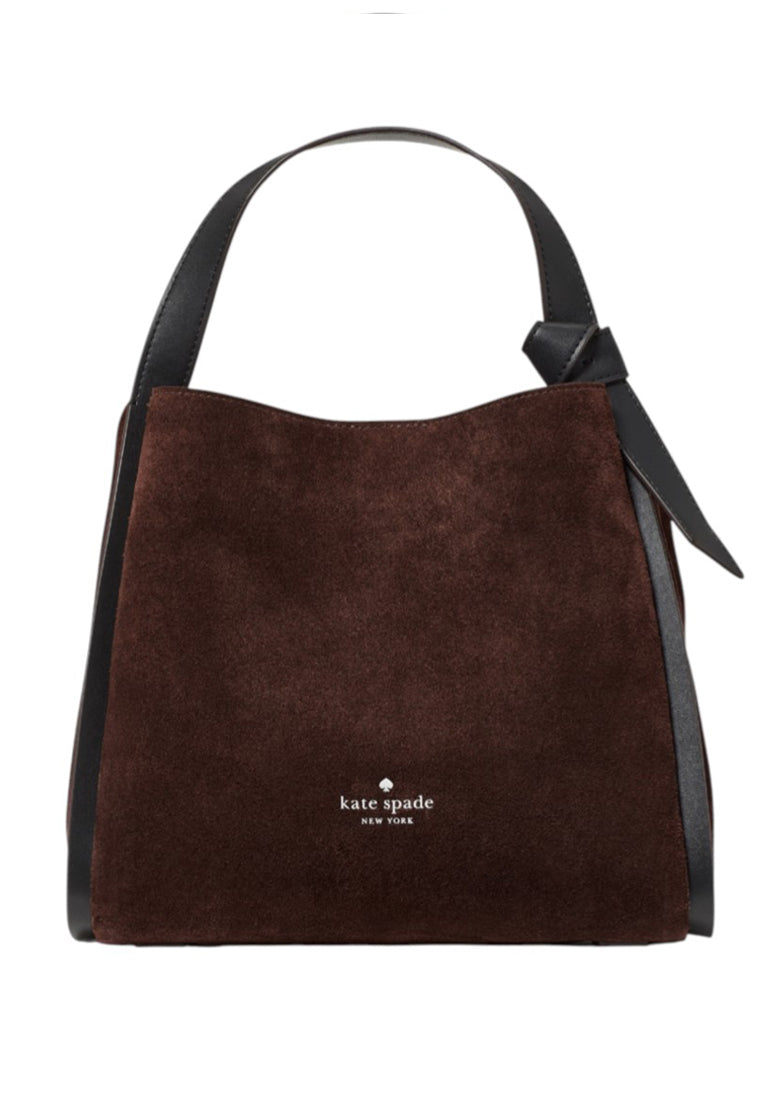 Kate Spade Knott Suede Convertible Carryall - Hot Fudge