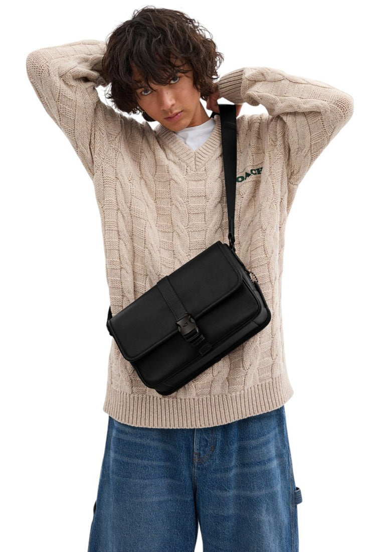 Coach Mens League Messenger Bag - Black