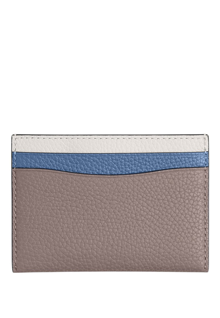 Coach Essential Card Case In Colorblock - Ash/Multi