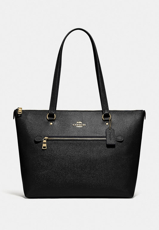 Coach Crossgrain Leather Gallery Tote Bag - Black