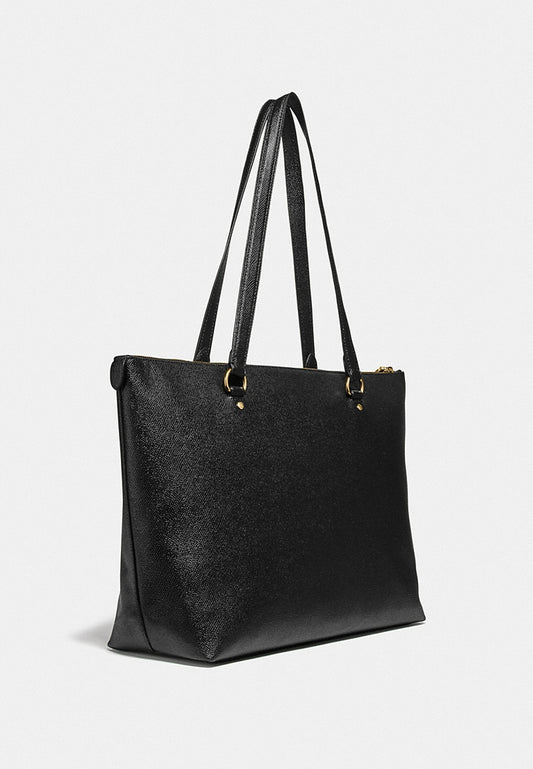 Coach Crossgrain Leather Gallery Tote Bag - Black