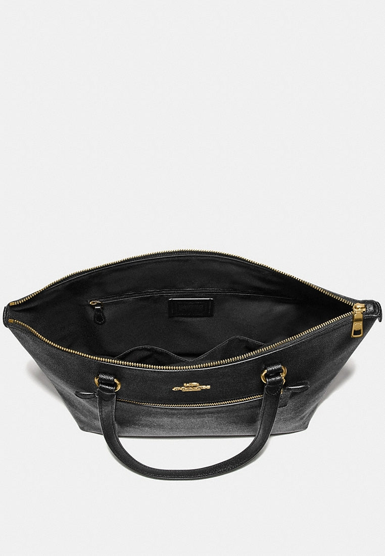 Coach Crossgrain Leather Gallery Tote Bag - Black