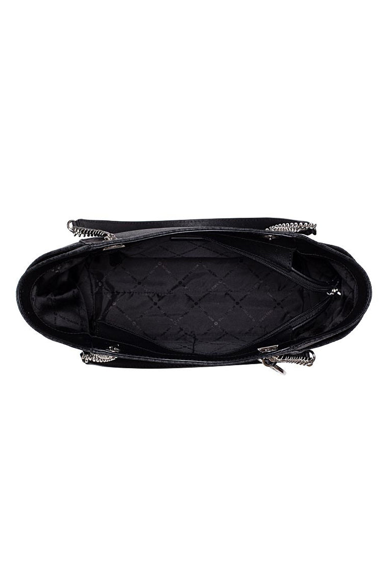 Michael Kors Signature Jet Set Travel Large Chain Shoulder Bag - Black