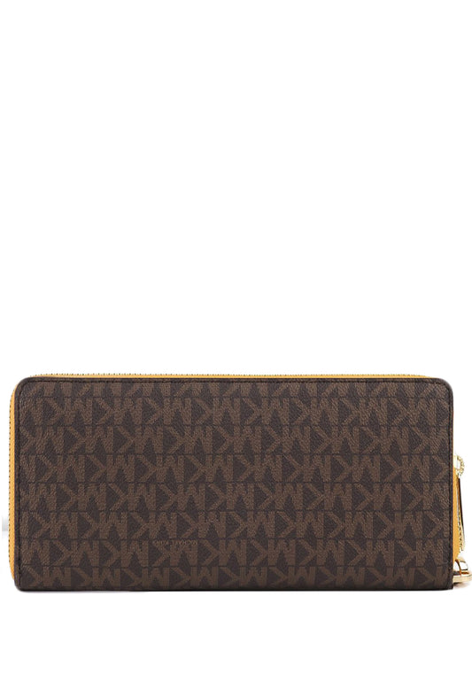 Michael Kors Jet Set Travel Large Travel Signature Continental Wallet - Brown