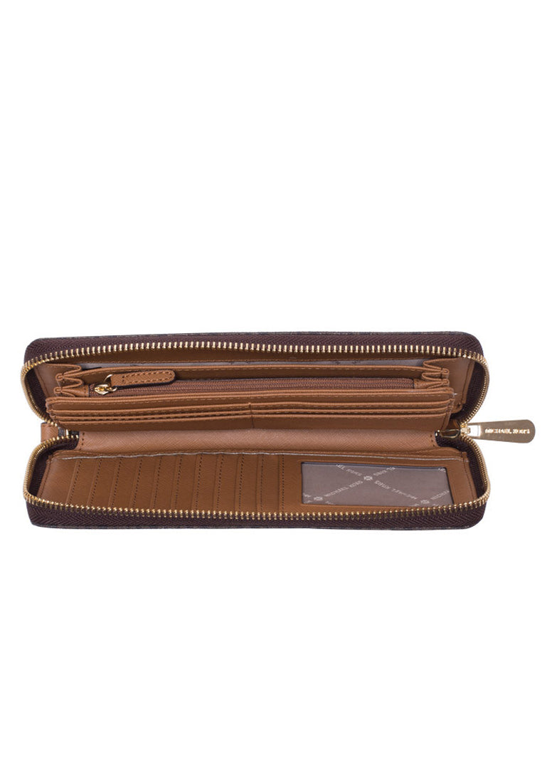 Michael Kors Jet Set Travel Large Travel Signature Continental Wallet - Brown