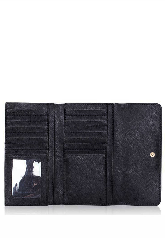 Michael Kors Jet Set Travel Large Trifold Wallet - Black