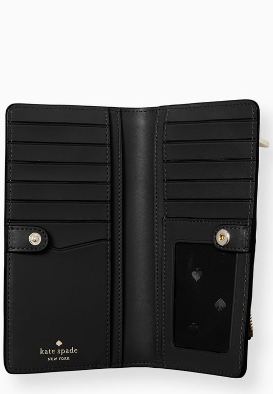 Kate Spade Staci Large Slim Bifold Wallet - Black