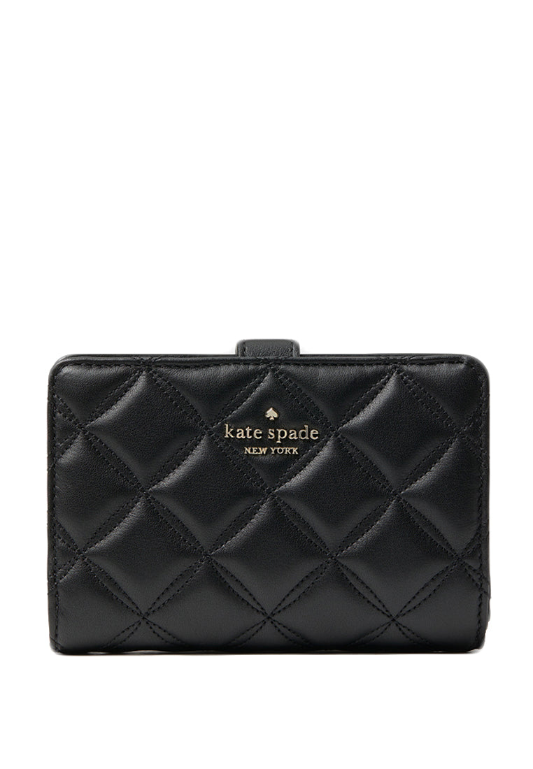 Kate Spade Natalia Medium Compact Bifold Wallet - Black