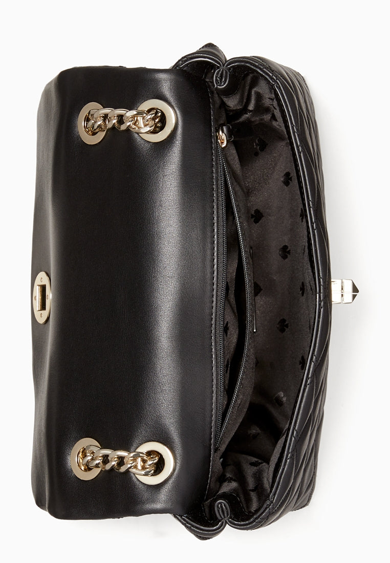 Kate Spade Natalia Medium Flap Shoulder Bag - Black