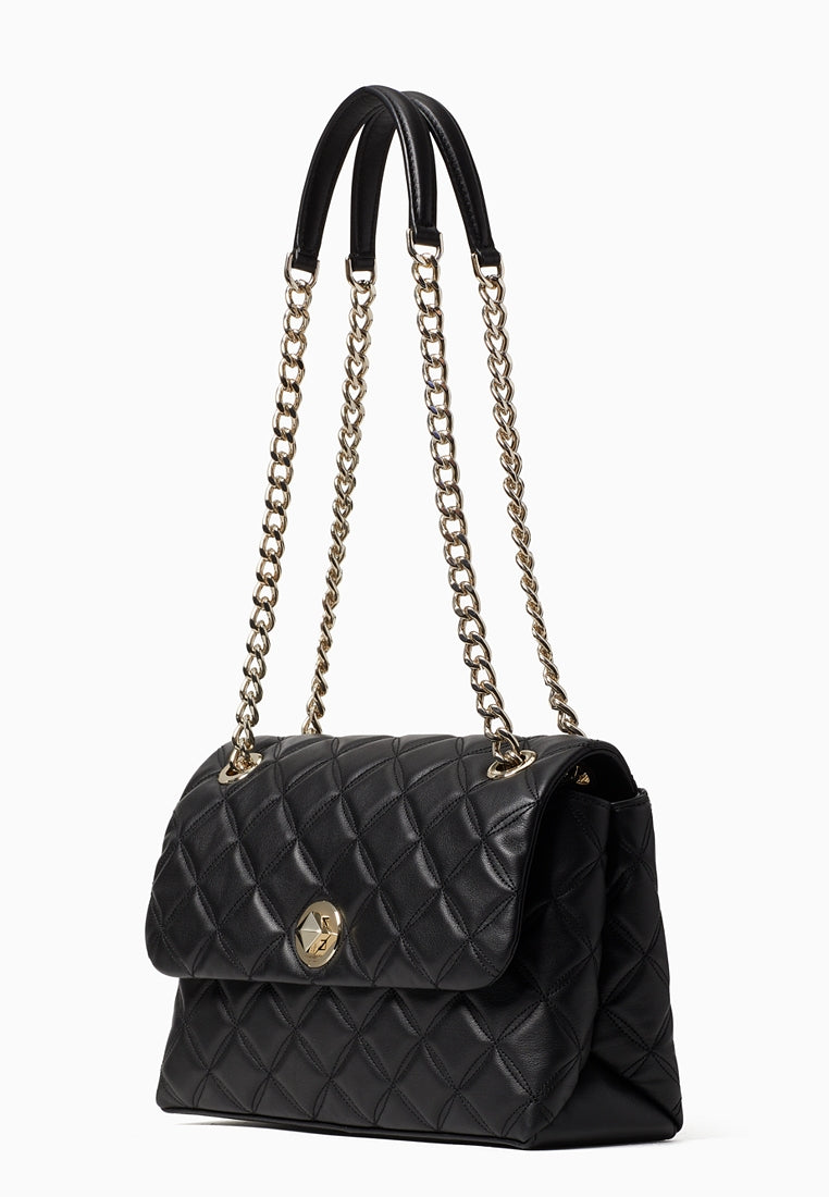 Kate Spade Natalia Medium Flap Shoulder Bag - Black