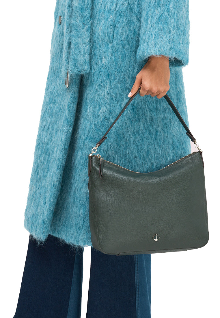 Kate Spade Polly Medium Convertible Shoulder Bag Deep Evergreen