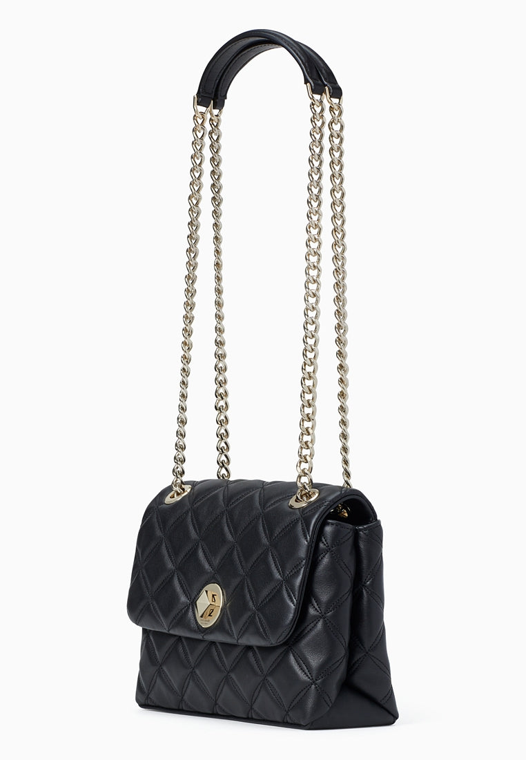 Kate Spade Natalia Small Flap Crossbody Bag - Black