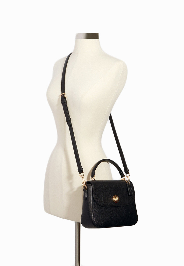 Coach Marlie Top Handle Satchel - Black