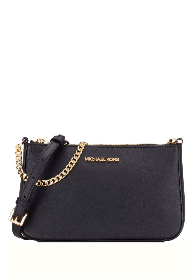 Michael Kors Jet Set Travel Medium Zip Pouchette - Black