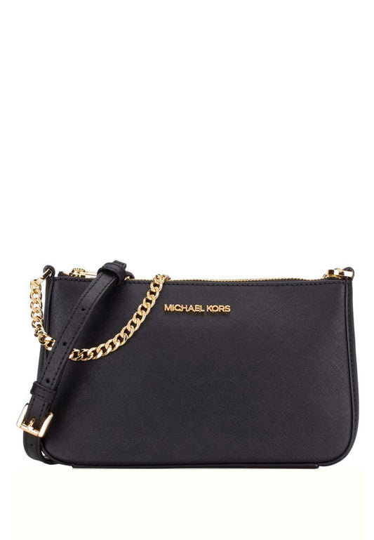 Michael Kors Jet Set Travel Medium Zip Pouchette - Black