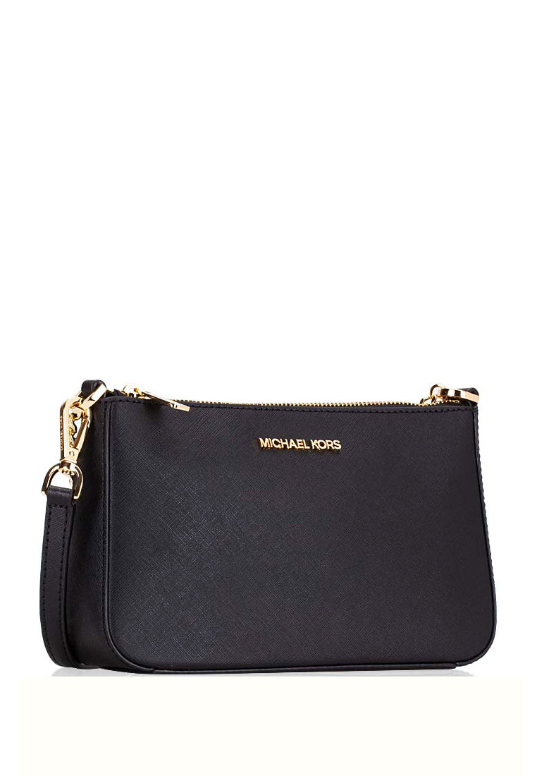 Michael Kors Jet Set Travel Medium Zip Pouchette - Black