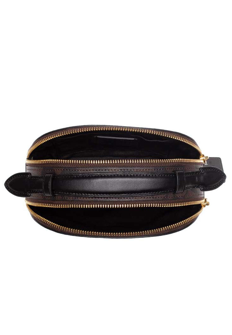 Coach Serena Satchel In Signature Canvas - Dark Brown