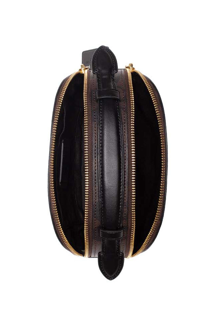 Coach Serena Satchel In Signature Canvas - Dark Brown
