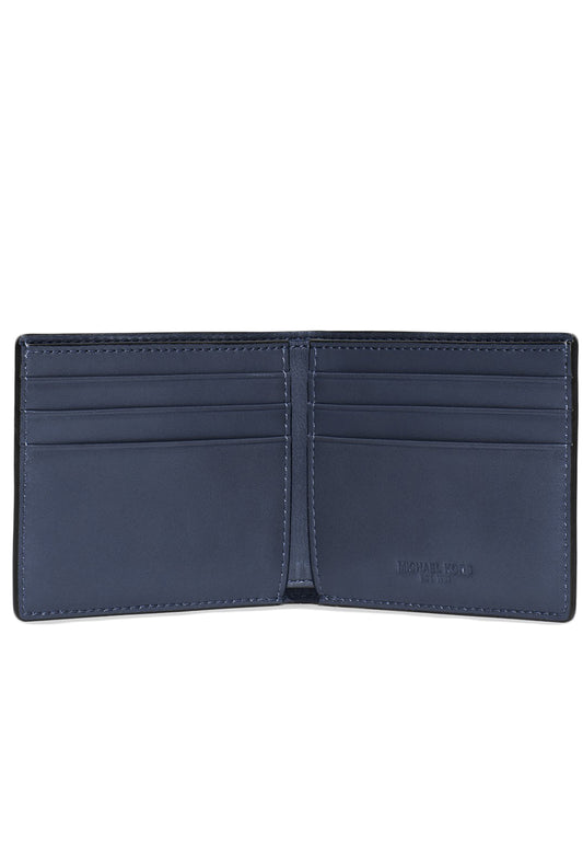 Michael Kors Harrison Leather Slim Billfold Wallet - Navy