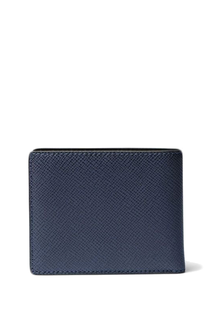 Michael Kors Harrison Leather Slim Billfold Wallet - Navy