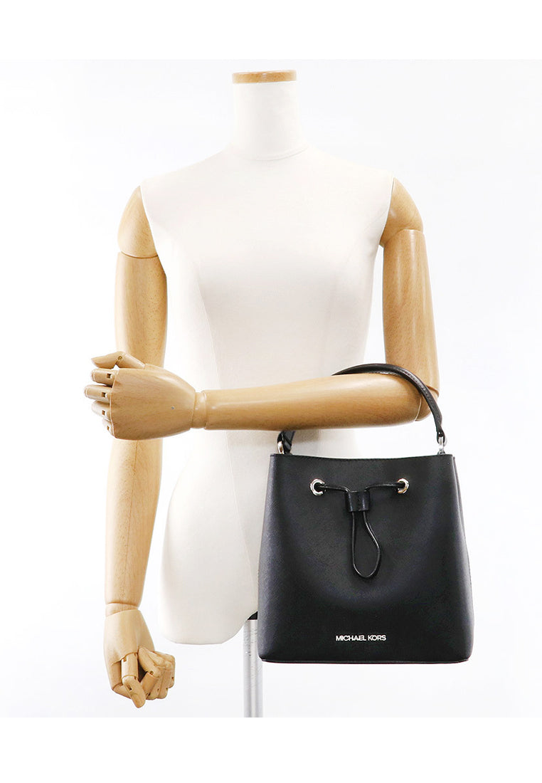 Michael Kors Suri Medium Saffiano Leather Crossbody Bag - Black
