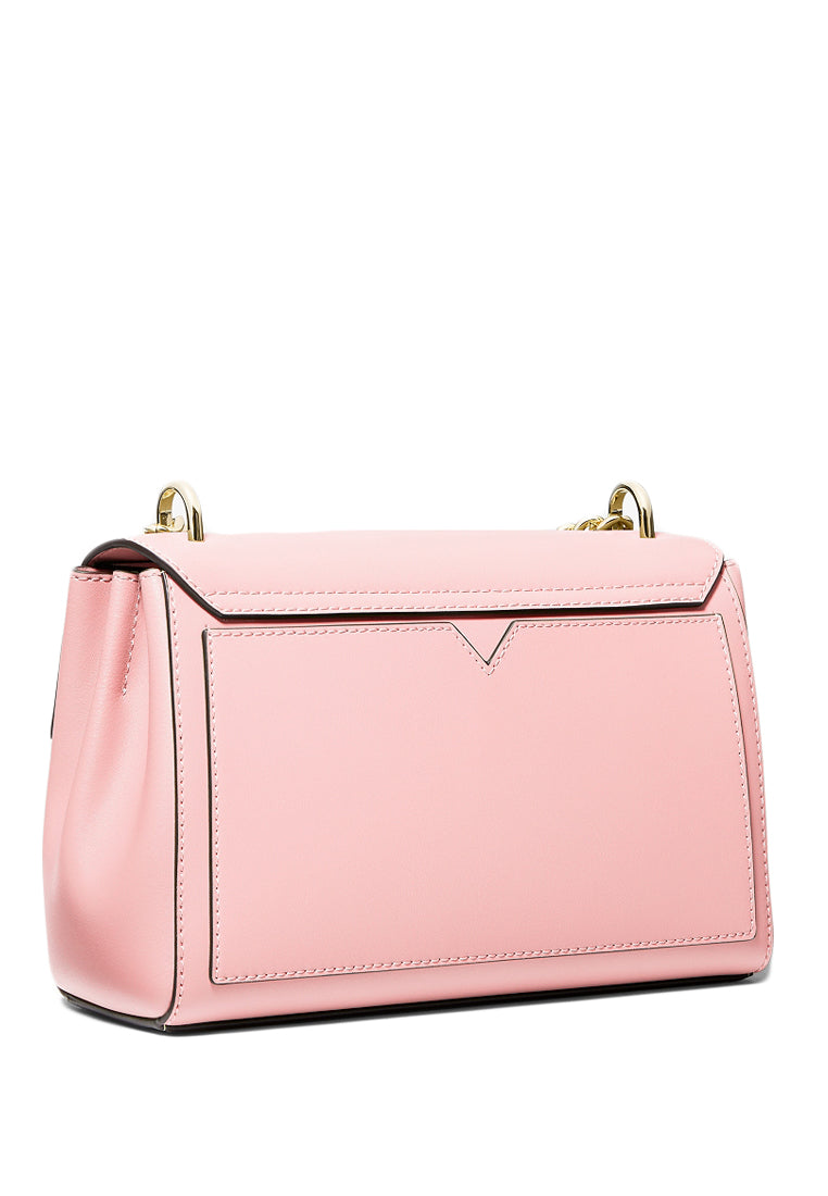 Michael Kors Lita Medium Leather Crossbody Bag - Powder Blush
