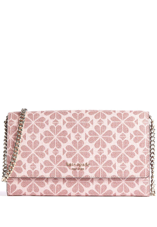 Kate Spade Spade Flower Coated Canvas Chain Clutch - Pink Multi