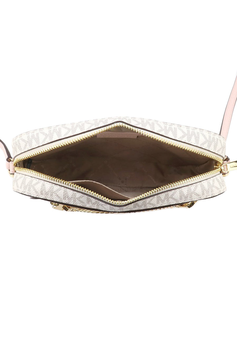 Michael Kors Jet Set Item Signature Large Chain Crossbody Bag - Power Blush