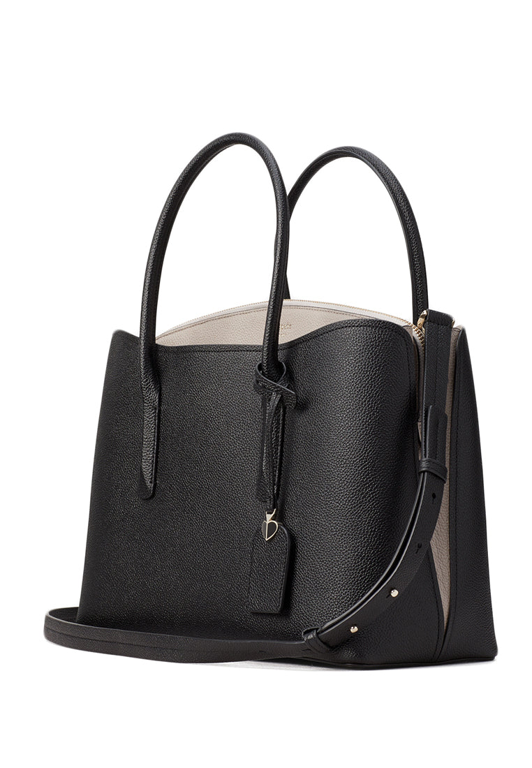 Kate Spade Margaux Large Satchel - Black/Warm