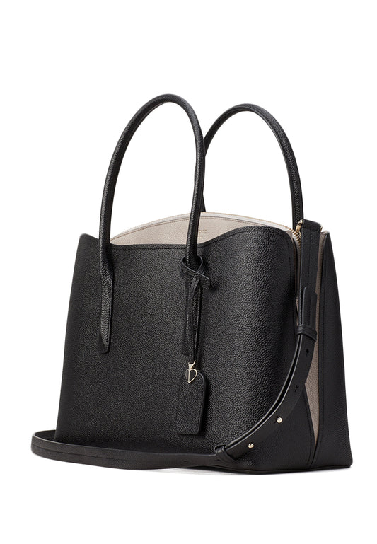 Kate Spade Margaux Large Satchel - Black/Warm