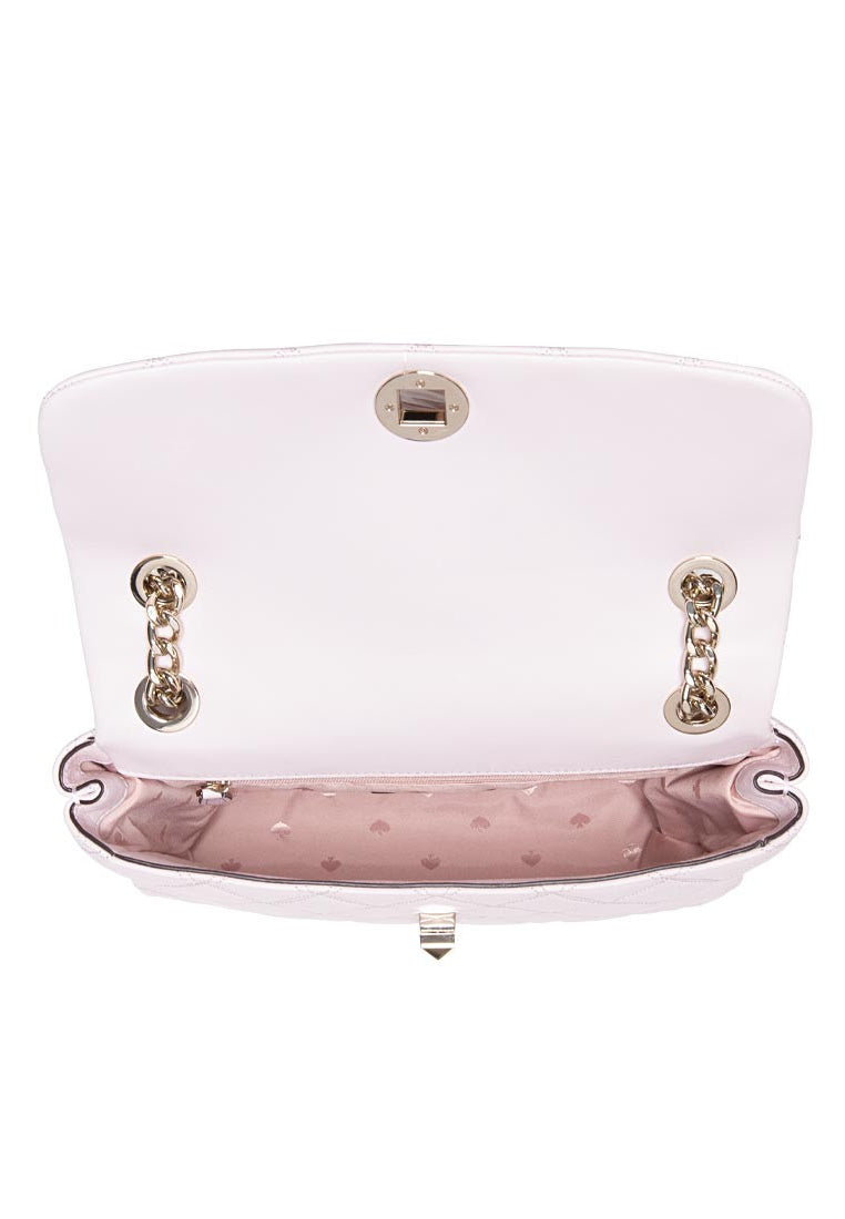 Kate Spade Natalia Medium Flap Shoulder Bag - White Pink
