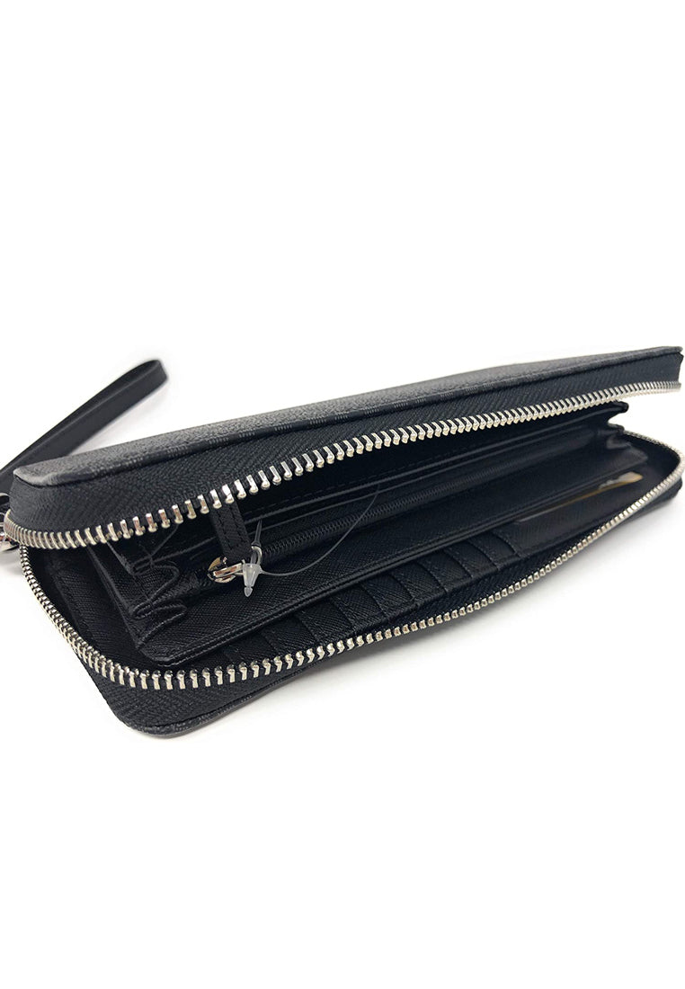 Michael Kors Jet Set Travel Signature Zip Around Continental Wallet - Black