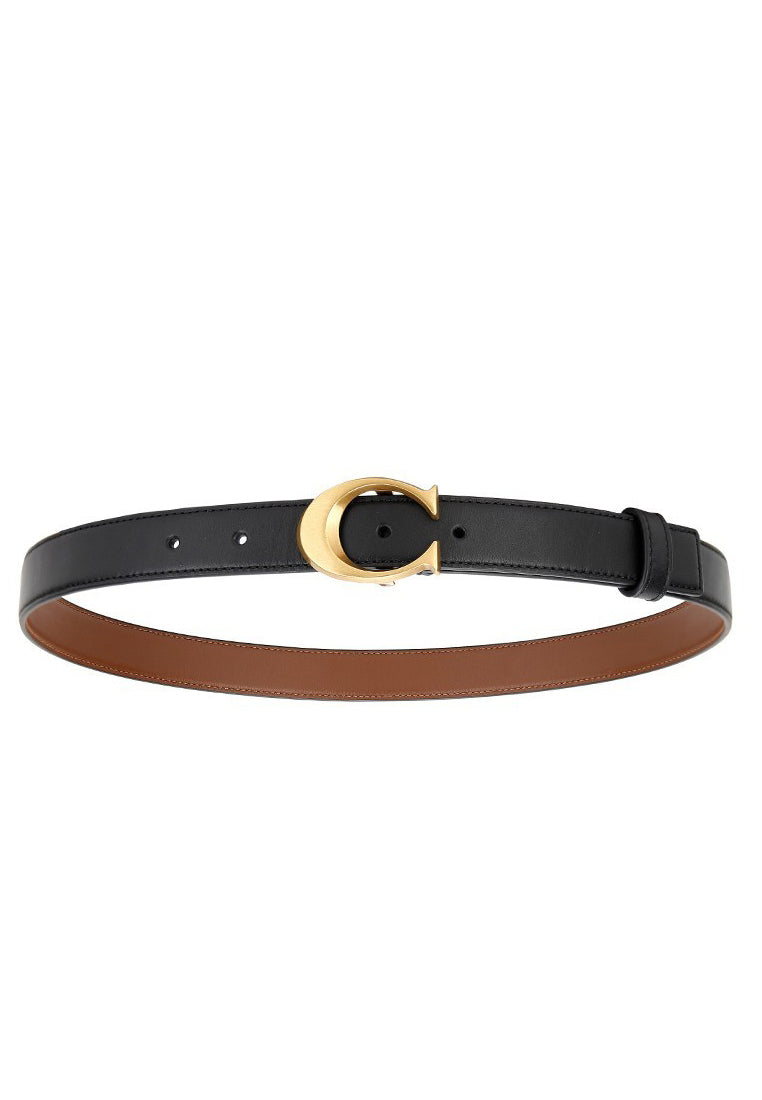 Coach Signature Buckle Belt 25mm - Black