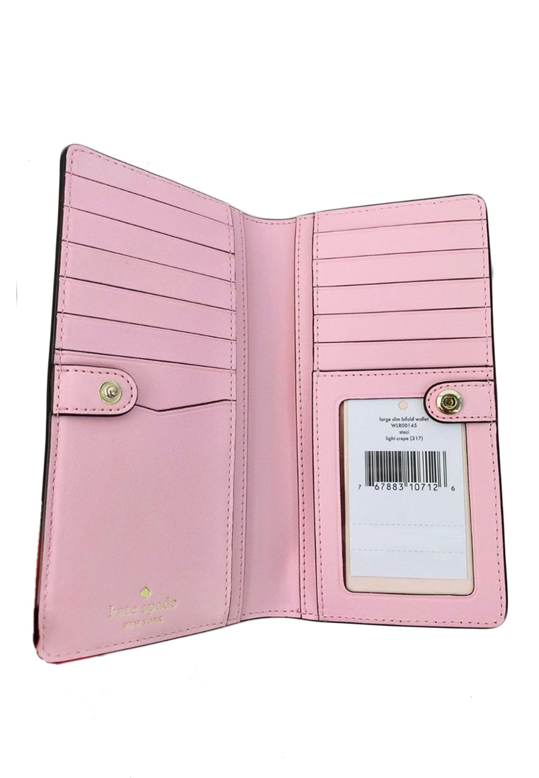 Kate Spade Staci Large Slim Bifold Wallet - Light Crepe