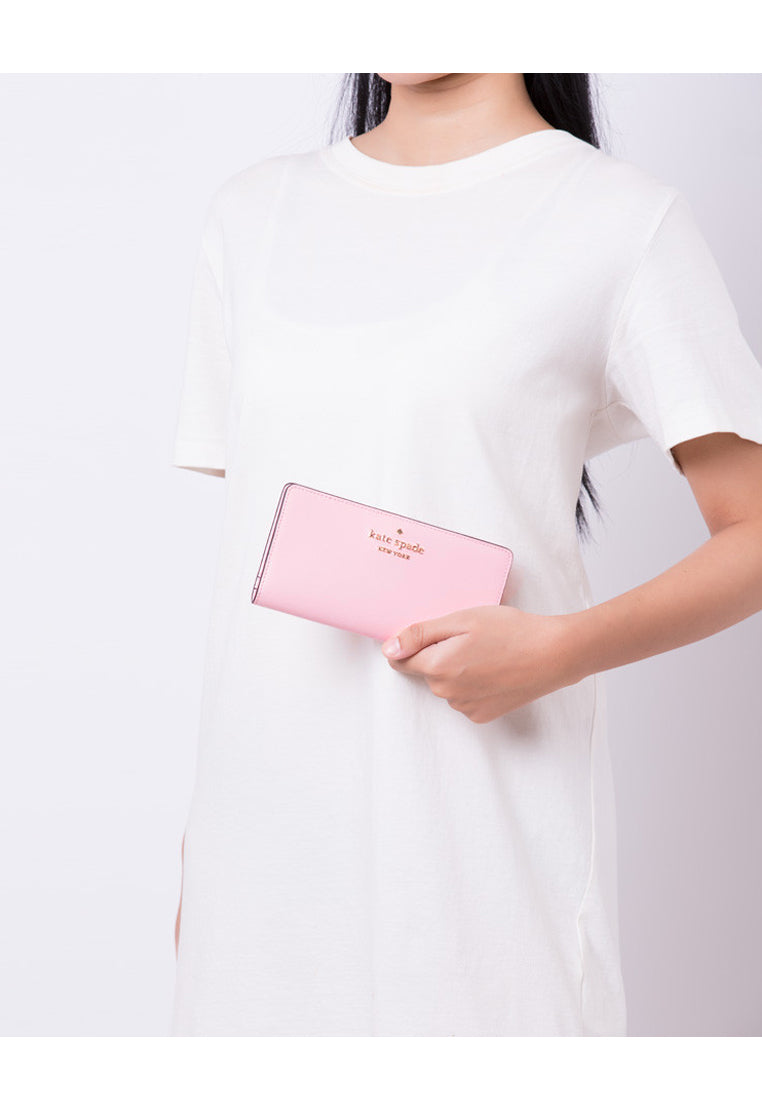 Kate Spade Staci Large Slim Bifold Wallet - Light Crepe