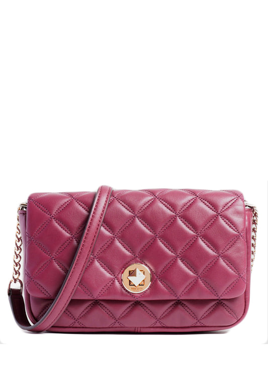 Kate Spade Natalia Flap Turnlock Crossbody Bag - Bright Cherry
