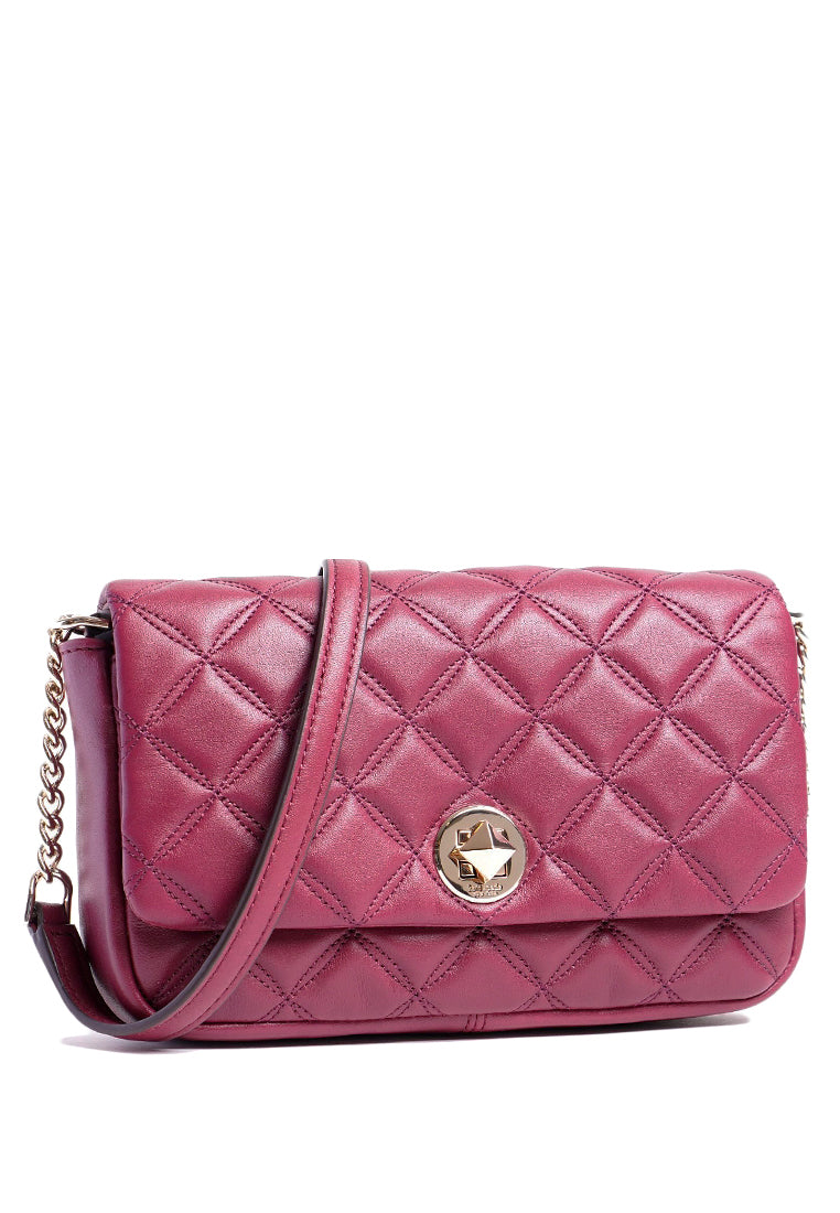 Kate Spade Natalia Flap Turnlock Crossbody Bag - Bright Cherry