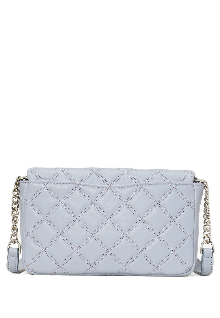 Kate Spade Natalia Flap Turnlock Crossbody Bag - Brushed Steel