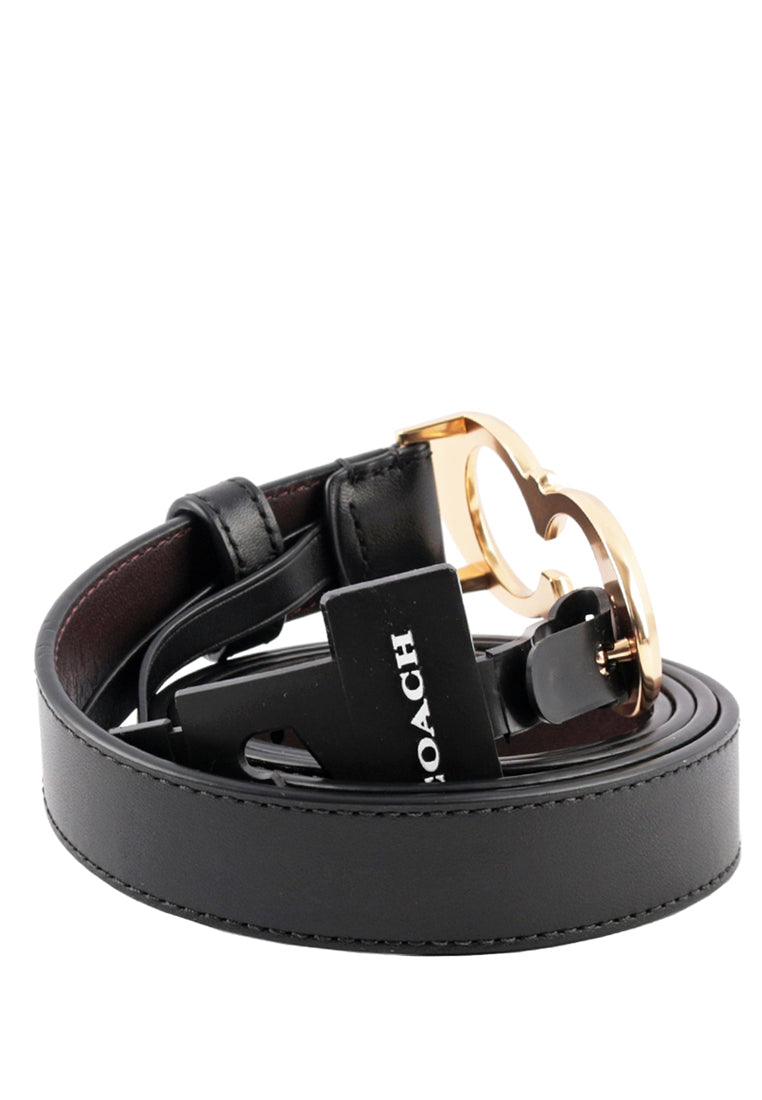 Coach Signature Buckle Belt 25mm - Black