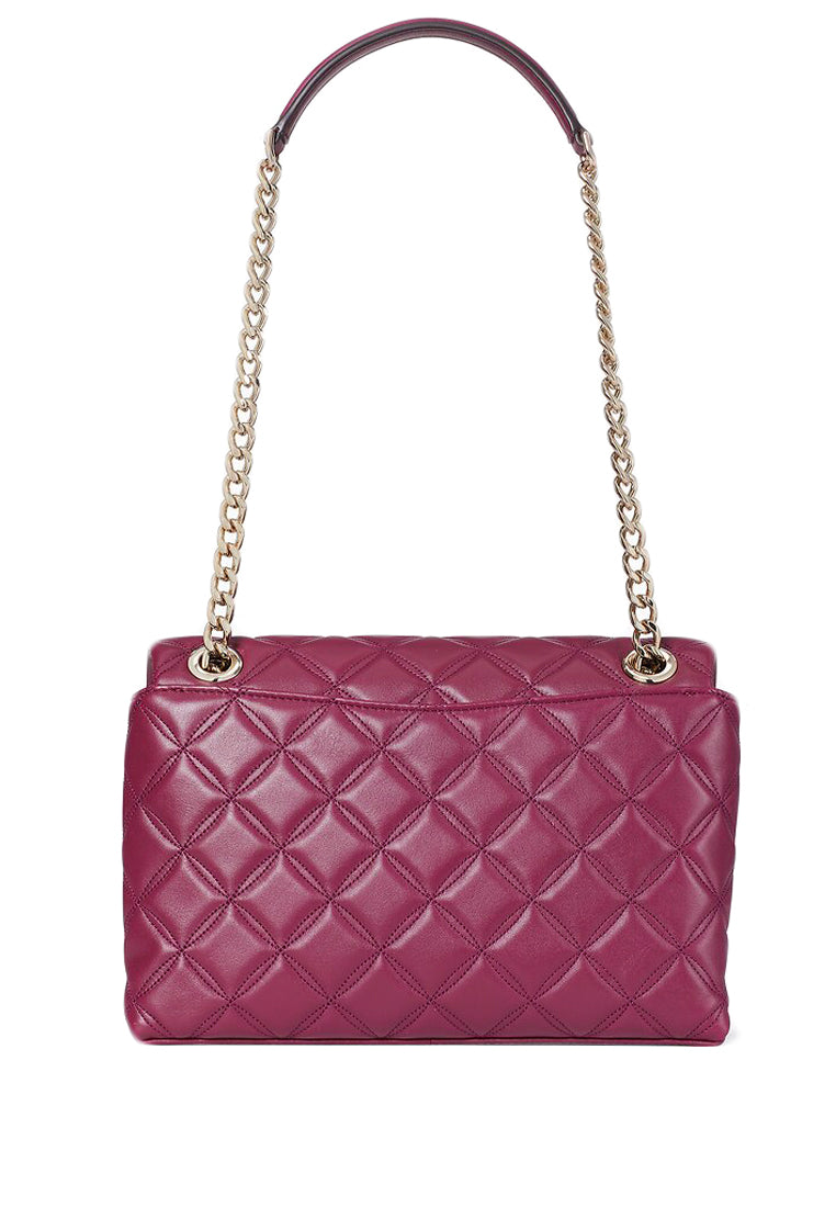 Kate Spade Natalia Medium Flap Shoulder Bag - Bright Cherry
