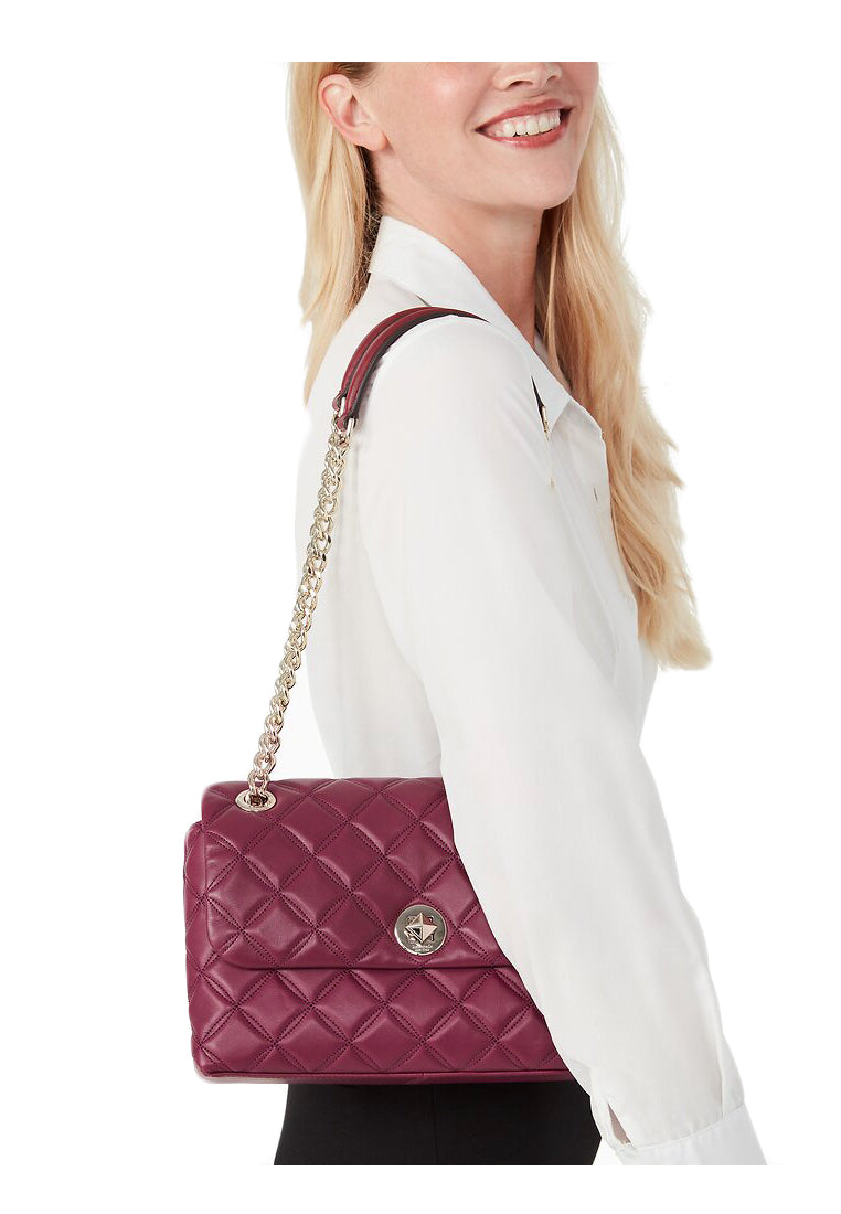 Kate Spade Natalia Medium Flap Shoulder Bag - Bright Cherry