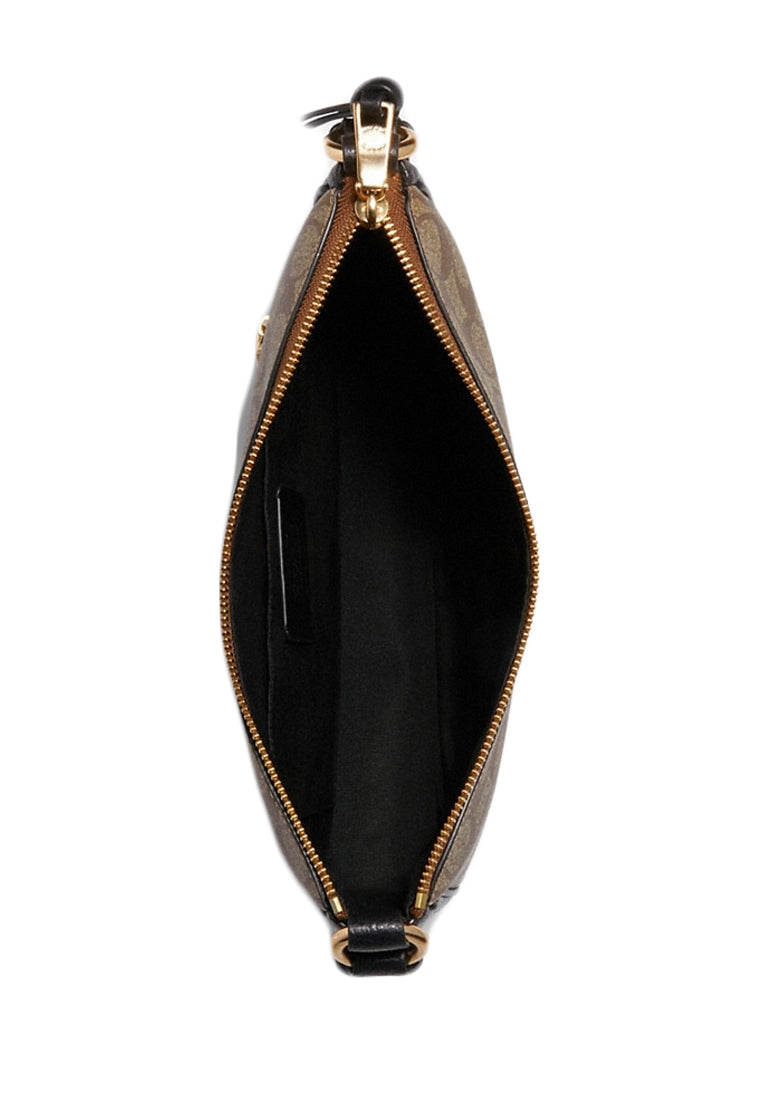 Coach Ellie File Bag In Signature Canvas - Brown/Black