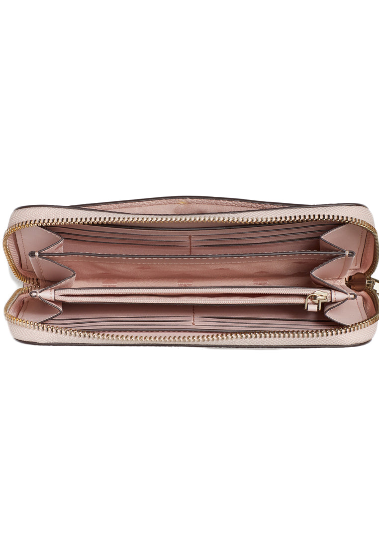 Kate Spade Glitter Embossed Leather Wallet - Rose Smoke