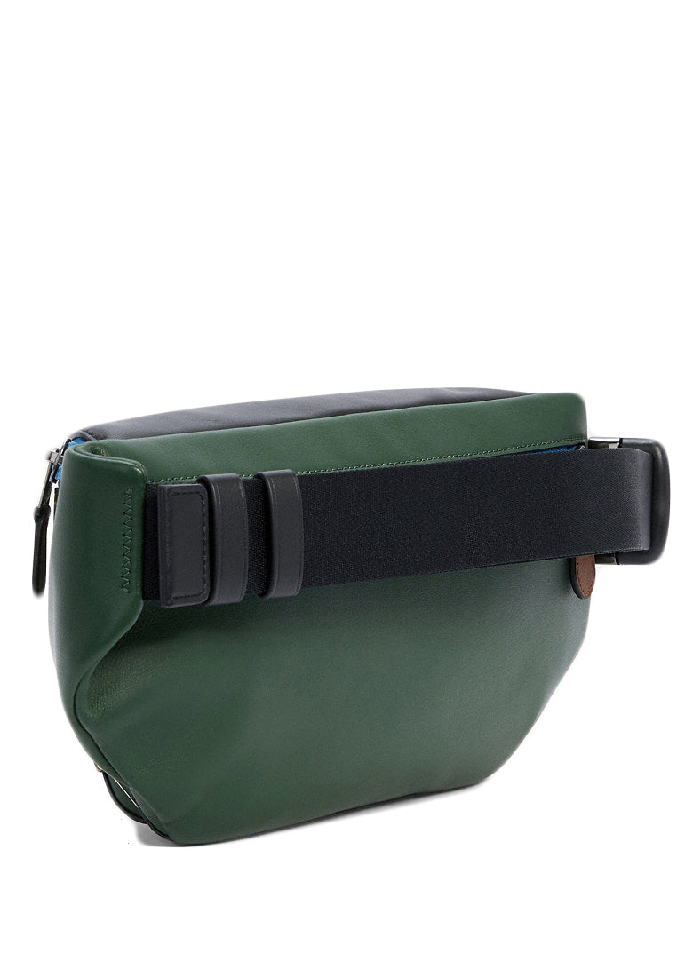 Coach Mens Track Belt Bag In Colorblock - Dark Clover