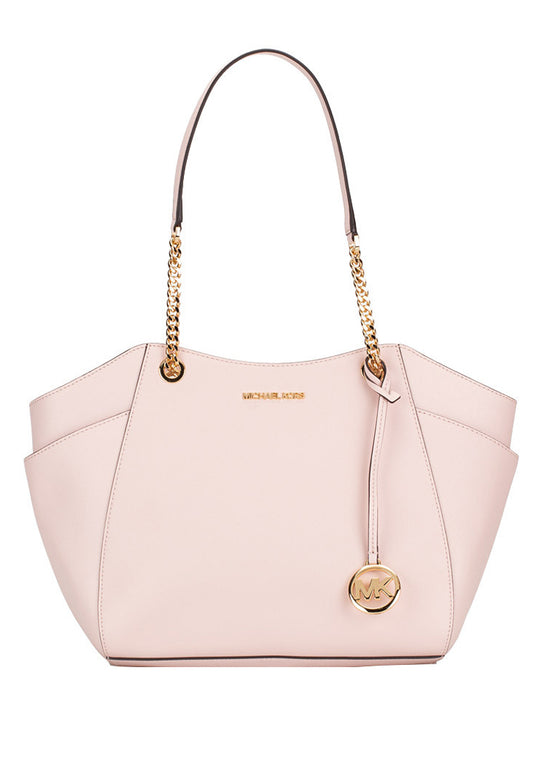 Michael Kors Jet Set Travel Large Chain Shoulder Tote - Powder Blush