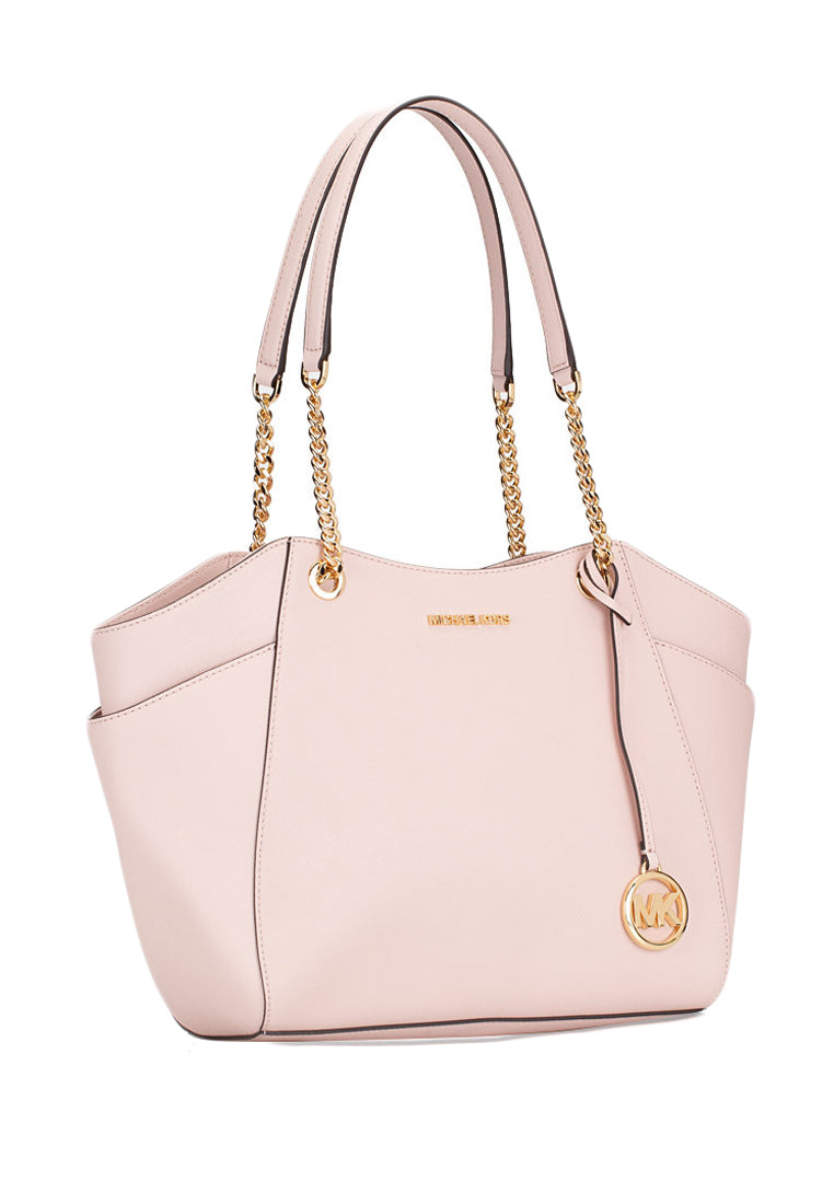 Michael Kors Jet Set Travel Large Chain Shoulder Tote - Powder Blush