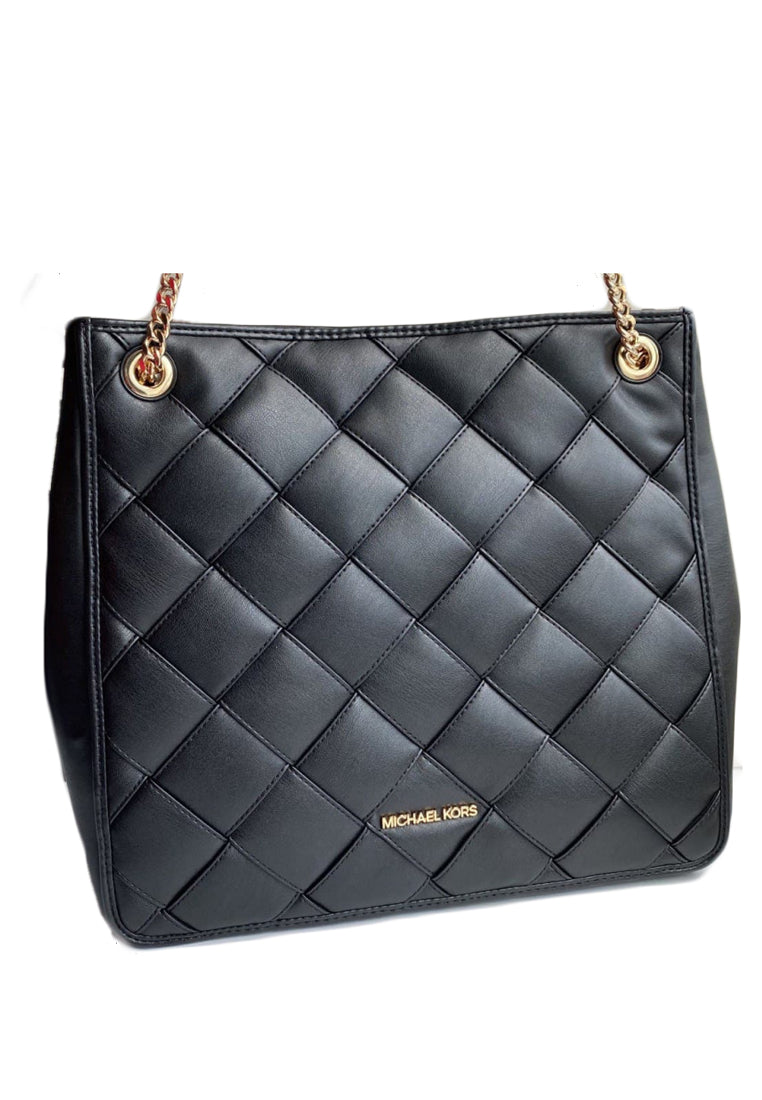 Michael Kors Regina Large Tote Shoulder Bag - Black